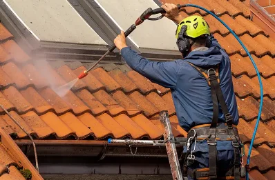 Démoussage et hydrofuge de toiture à Lioux